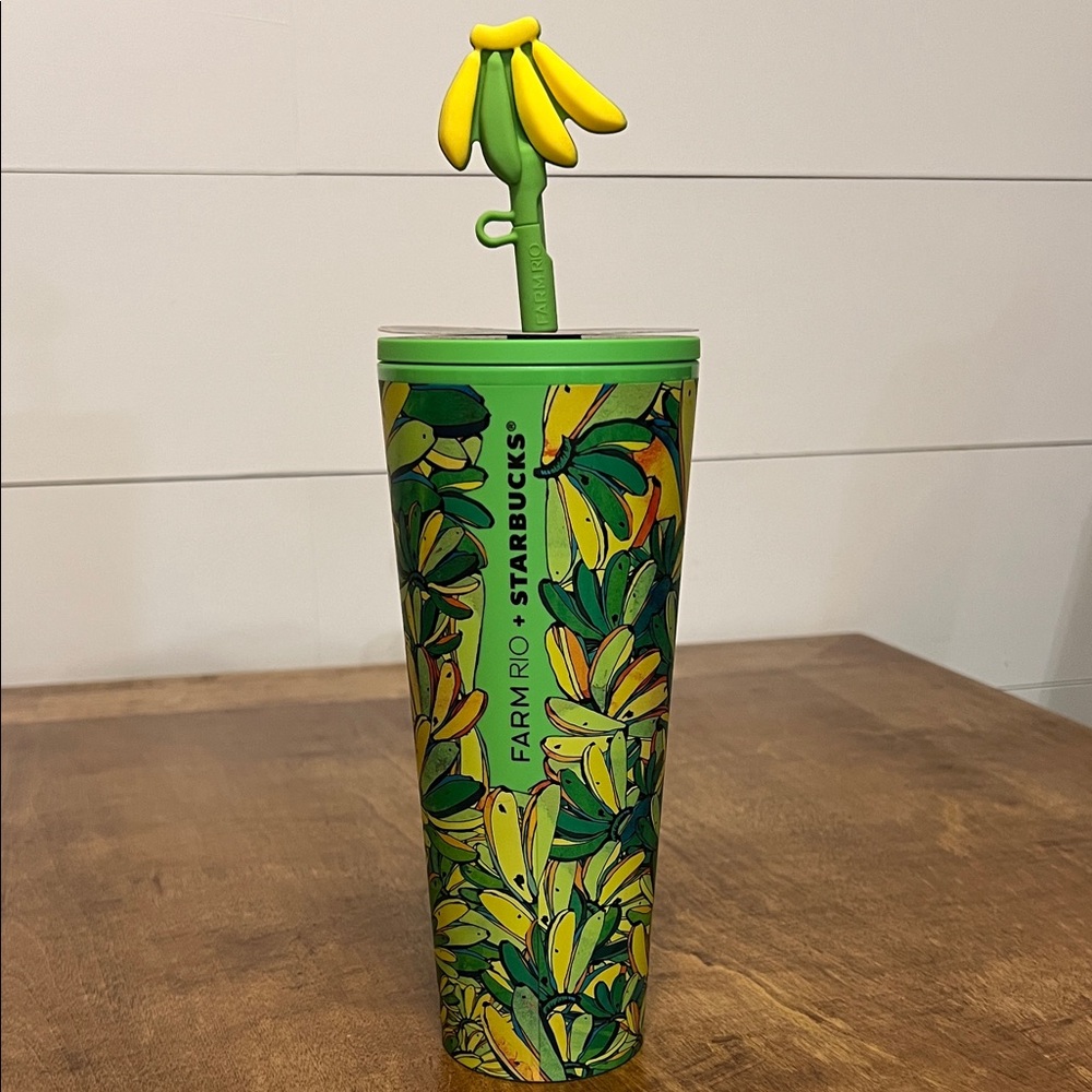 Starbucks + Farm Rio Banana Tumbler 24oz NWT